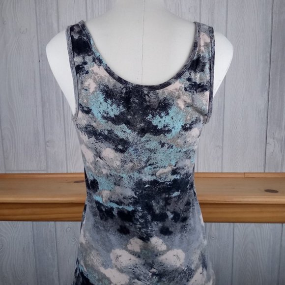 Mossimo ~ Mint & Peach Artsy Tank Top - Picture 6 of 8